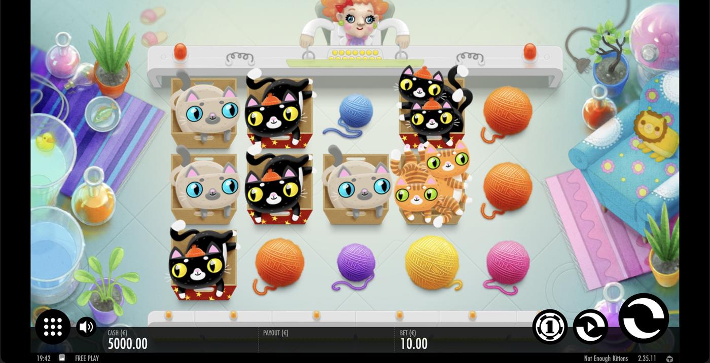 Not Enough Kittens: image of main menu