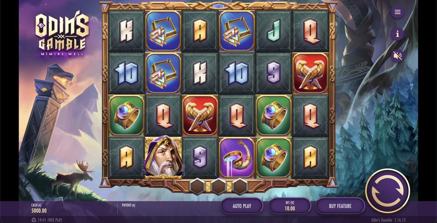 Odin’s Gamble: image of main menu