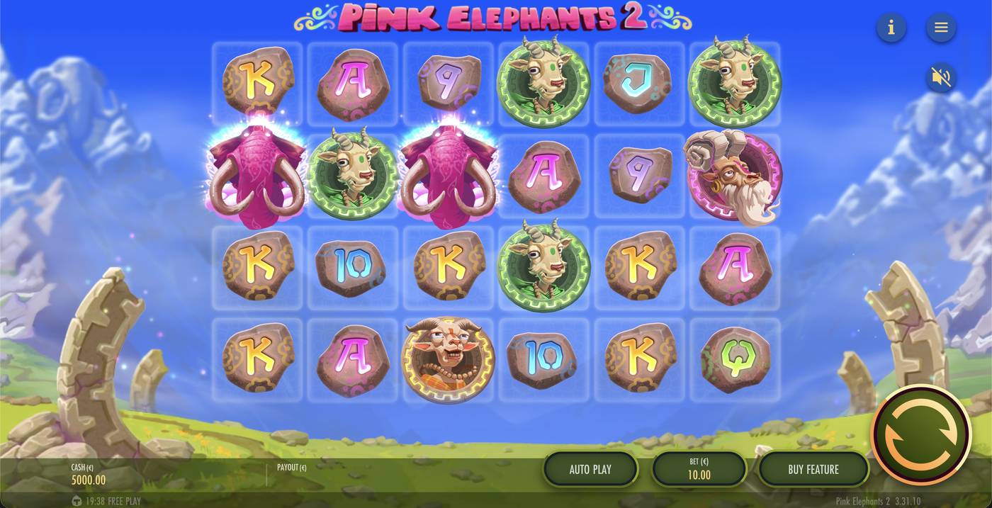 Pink Elephants 2: image of main menu