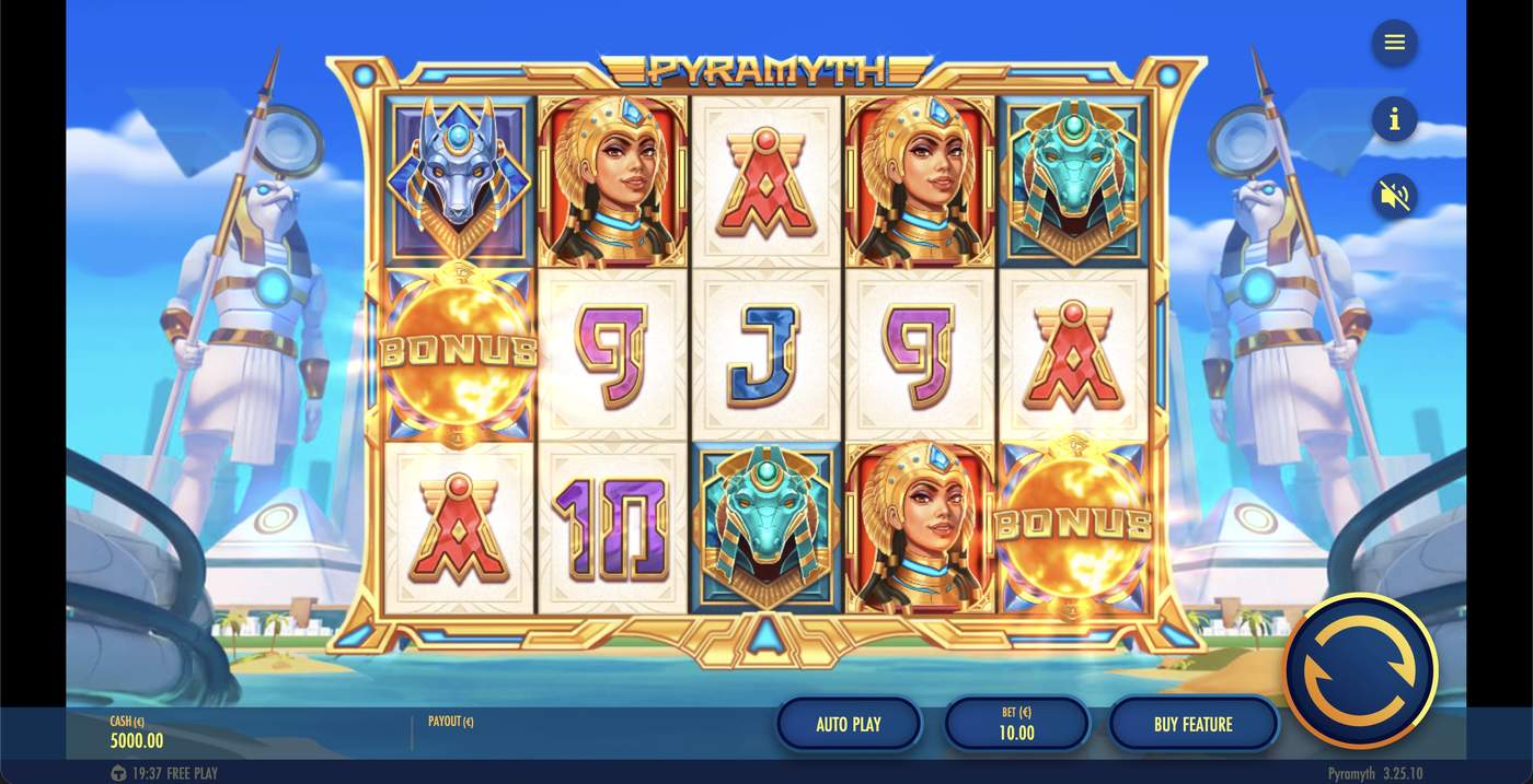 Pyramyth: image of main menu