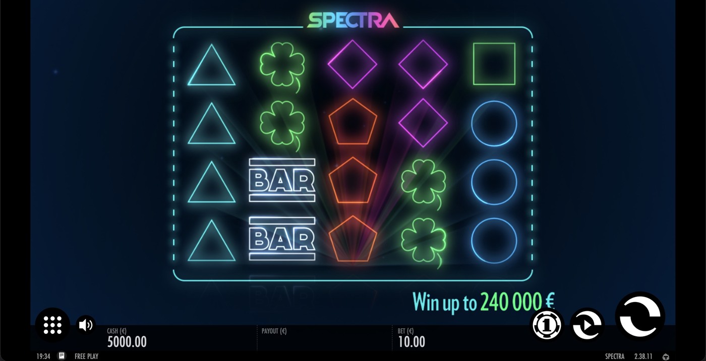Spectra: image of main menu