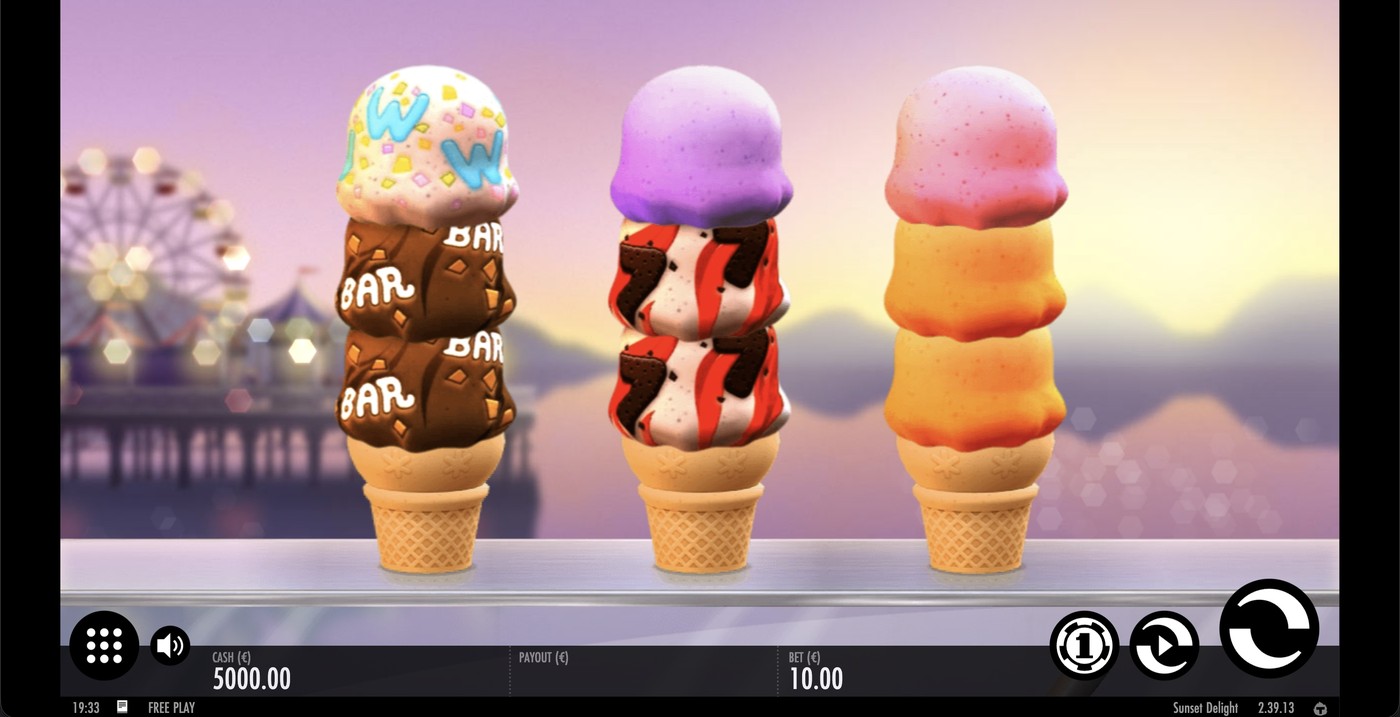 Sunset Delight: image of main menu