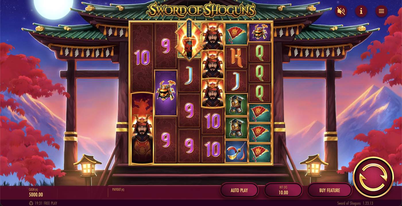 Sword Of Shoguns: image of main menu