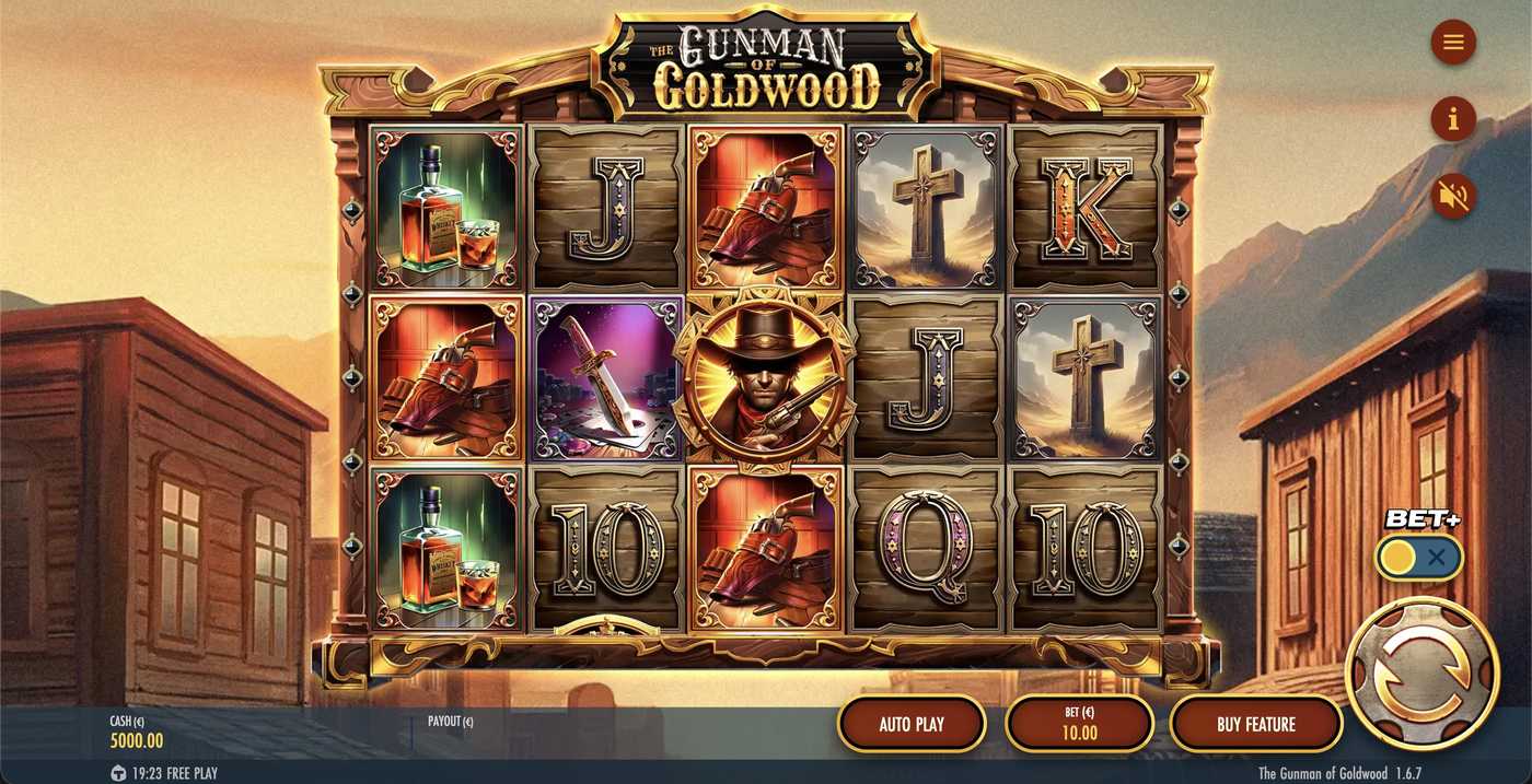 The Gunman of Goldwood: image of main menu