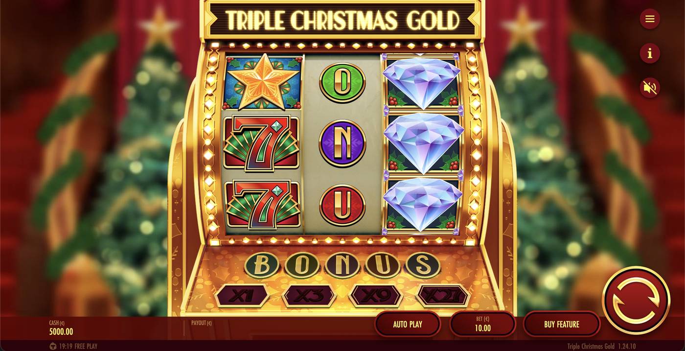 Triple Christmas Gold: image of main menu
