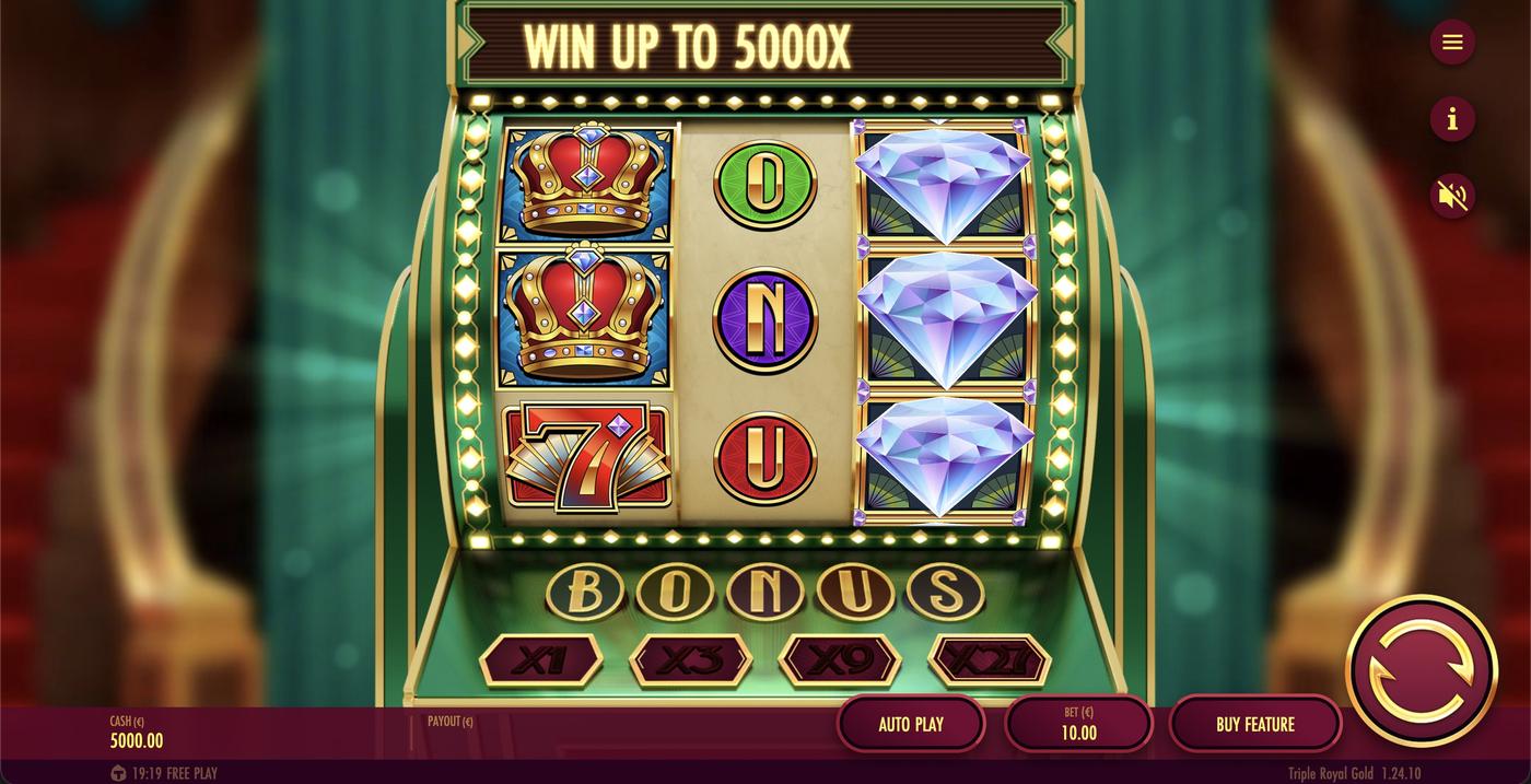 Triple Royal Gold: image of main menu
