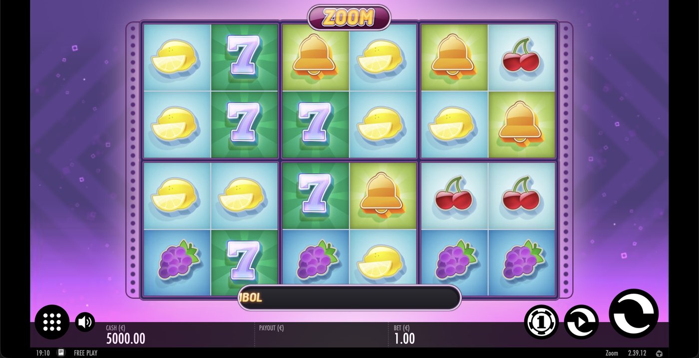 Zoom: image of main menu