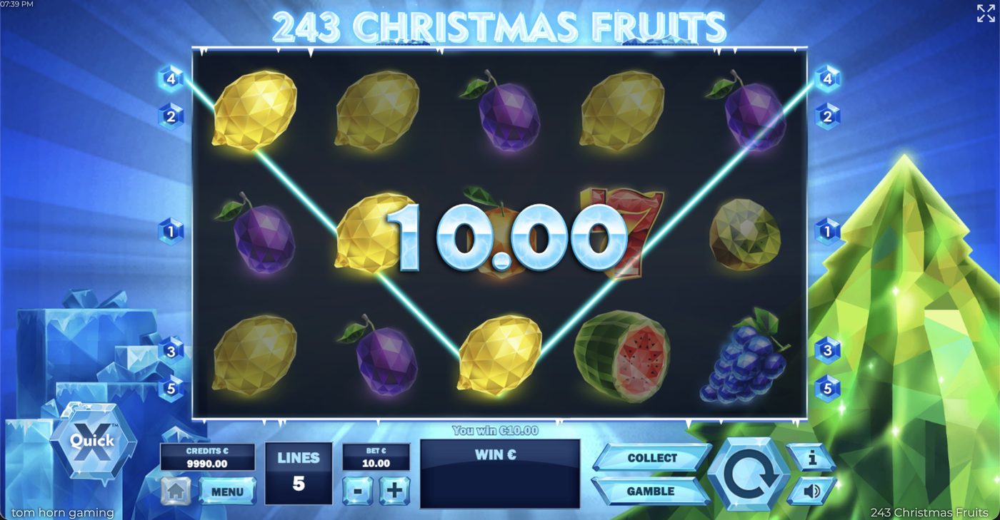 243 Christmas Fruits: image of winning