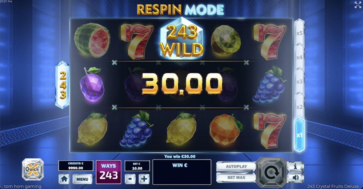 243 Crystal Fruits Deluxe: image of winning