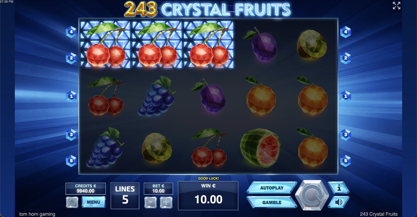 243 Crystal Fruits: image of winning