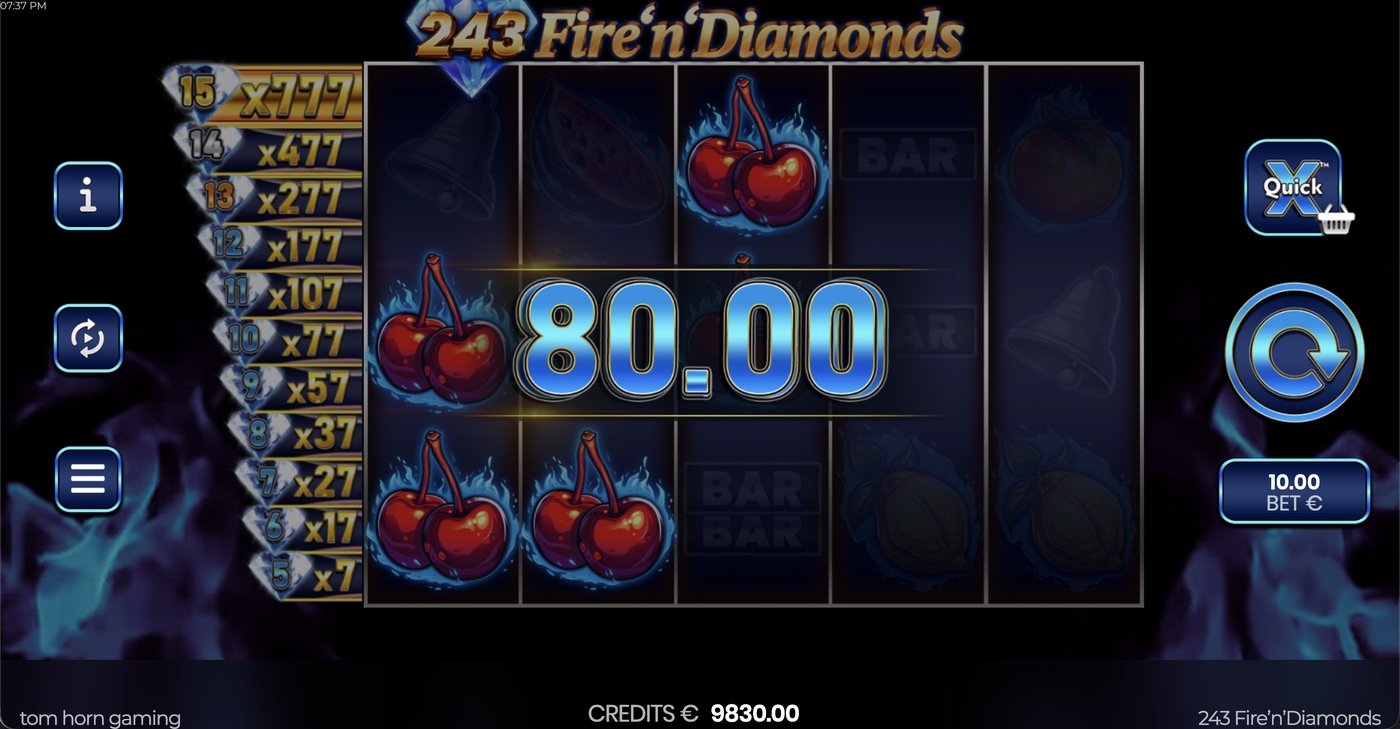243 Fire'n'Diamonds: image of winning