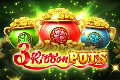 3 Ribbon Pots Online Slot Logo