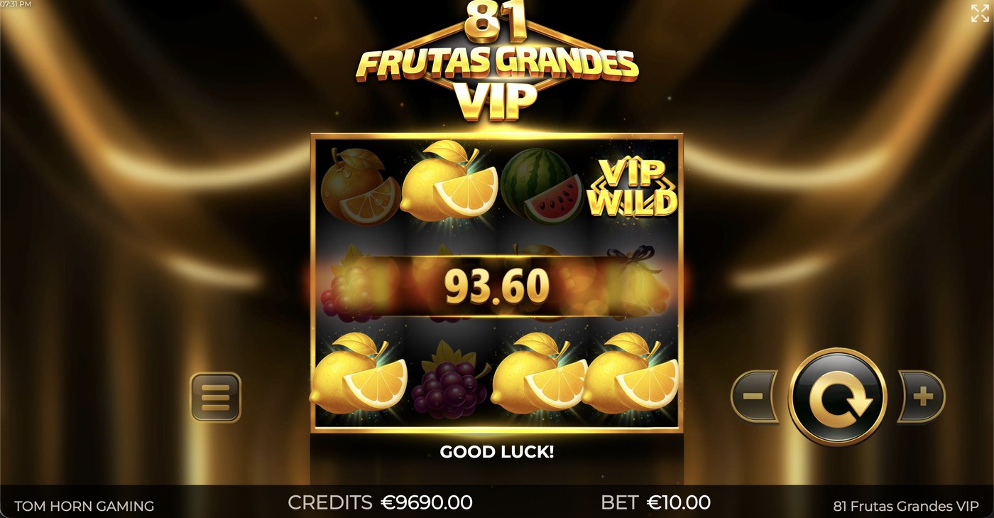 81 Frutas Grandes VIP: image of winning