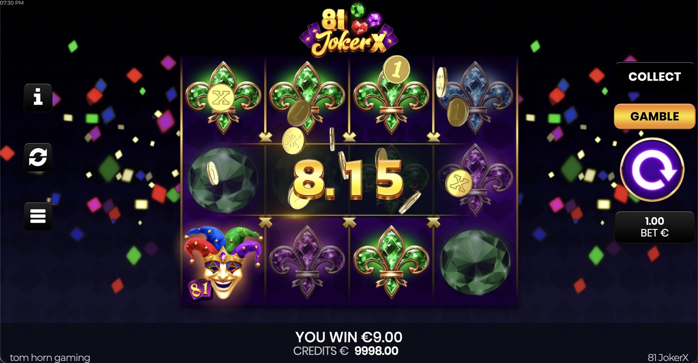 81 JokerX: image of winning