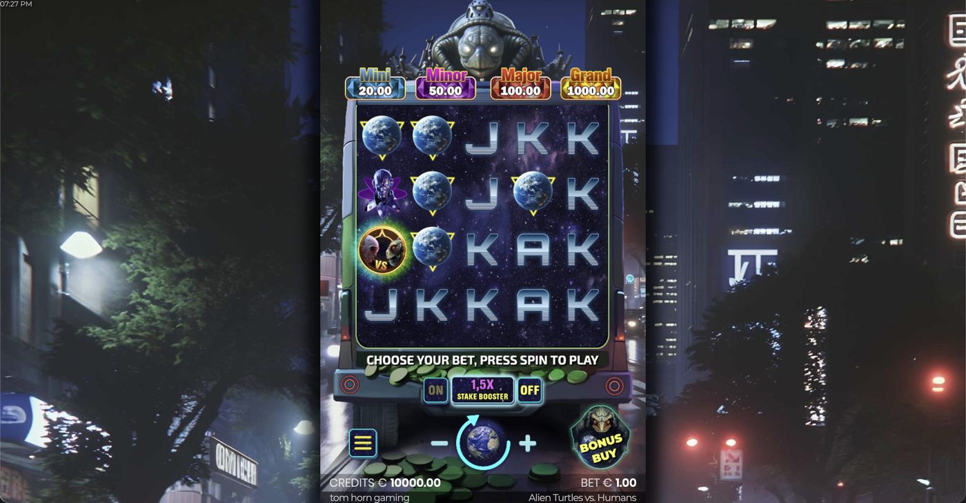 Alien Turtles vs Humans: image of main menu