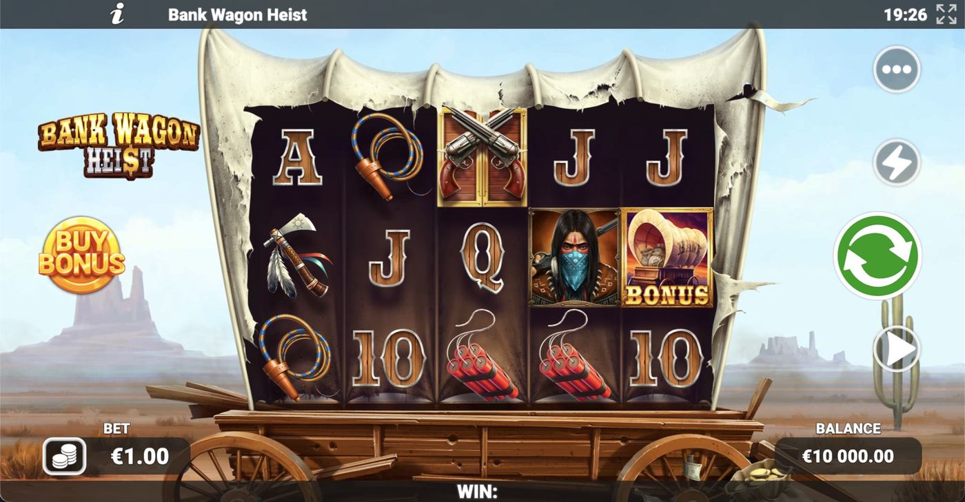 Bank Wagon Heist: image of main menu