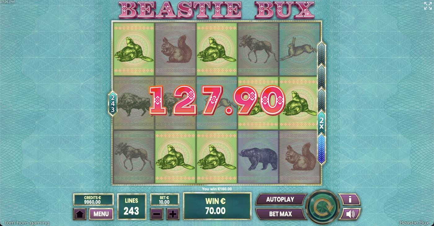 Beastie Bux: image of winning
