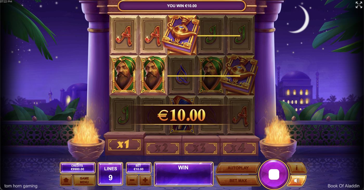 Book of Aladdin: image of winning