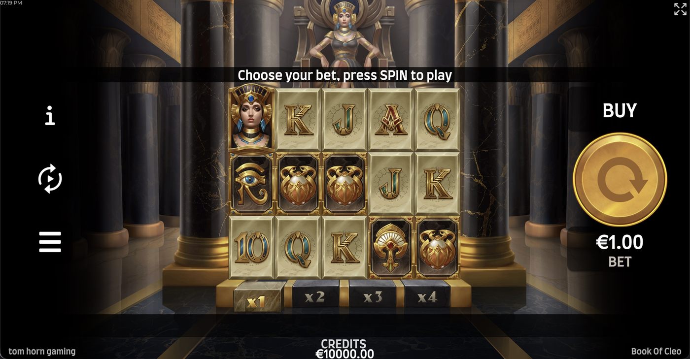 Book of Cleo: image of main menu