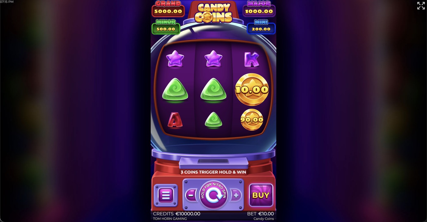 Candy Coins: image of main menu