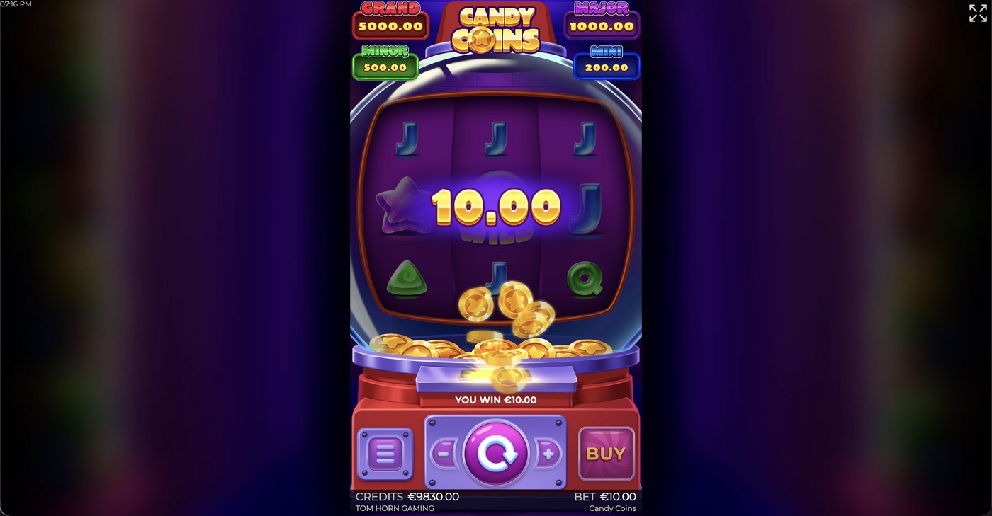Candy Coins: image of winning