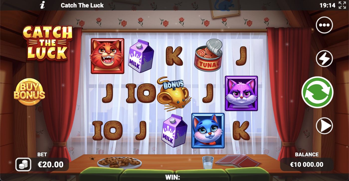 Catch the Luck: image of main menu