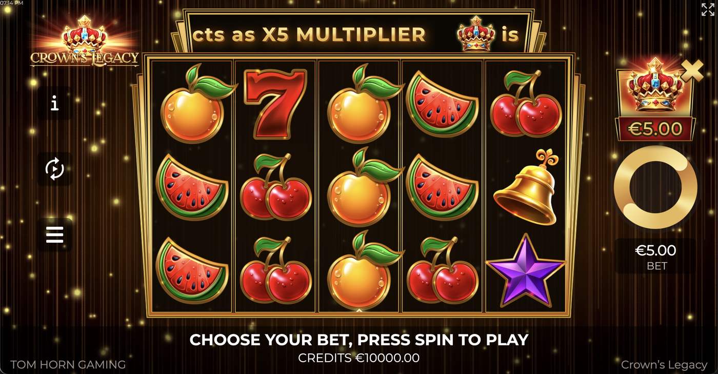 Crown's Legacy: image of main menu