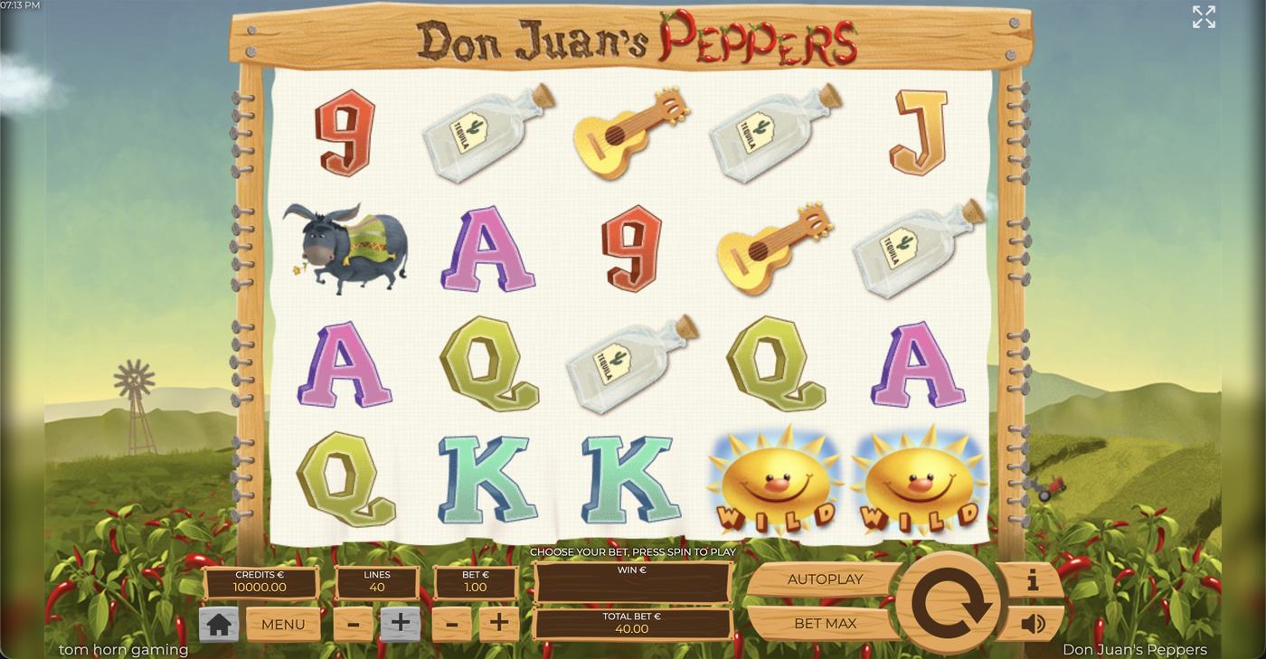 Don Juan's Peppers: image of main menu