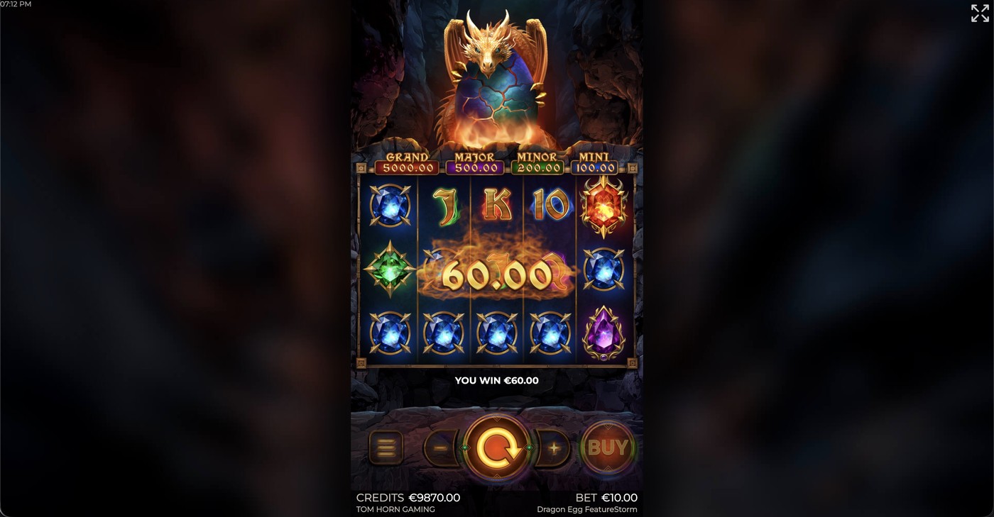 Dragon Egg Feature Storm: image of winning