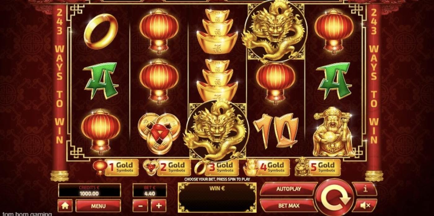 Dragon Riches Progressive: image of main menu