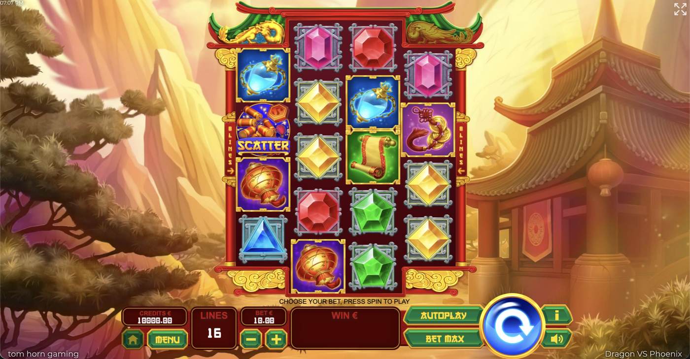 Dragon vs Phoenix: image of main menu