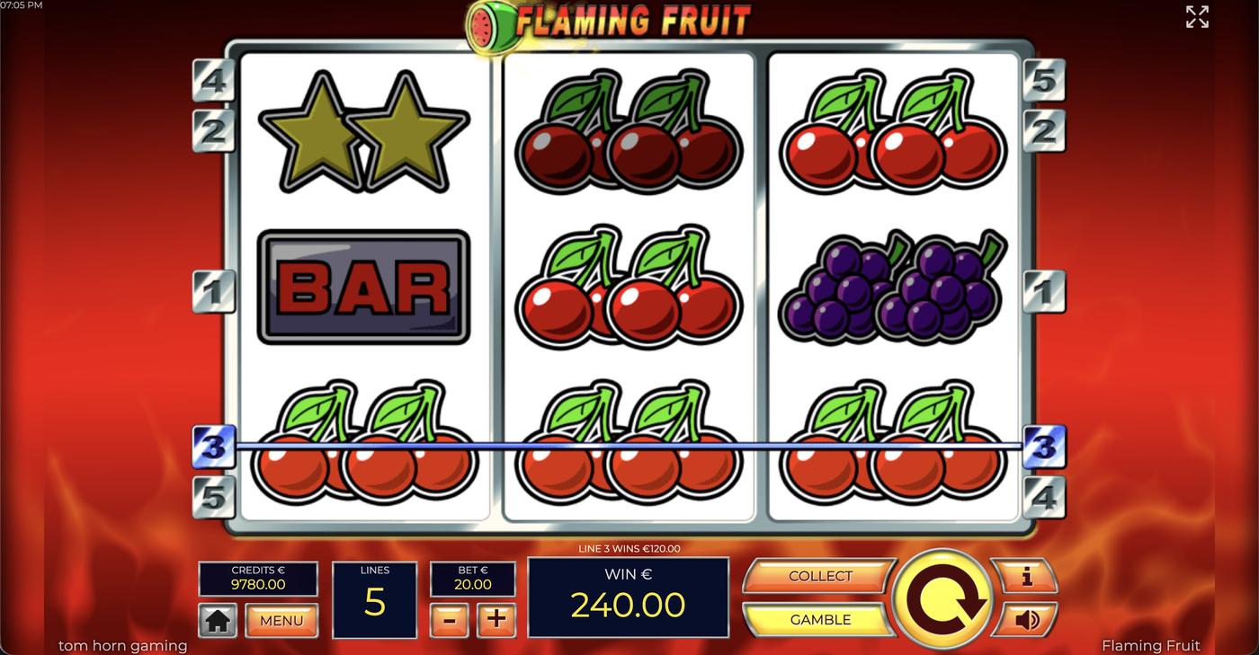 Flaming Fruit: image of winning