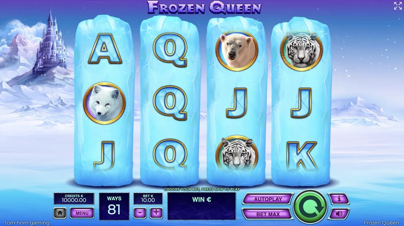 Frozen Queen: image of main menu