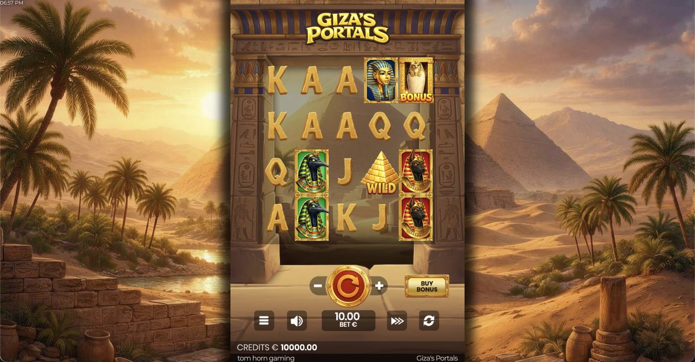 Giza's Portals: image of main menu