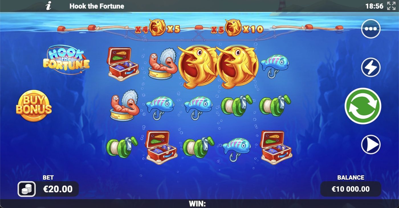 Hook the Fortune: image of main menu