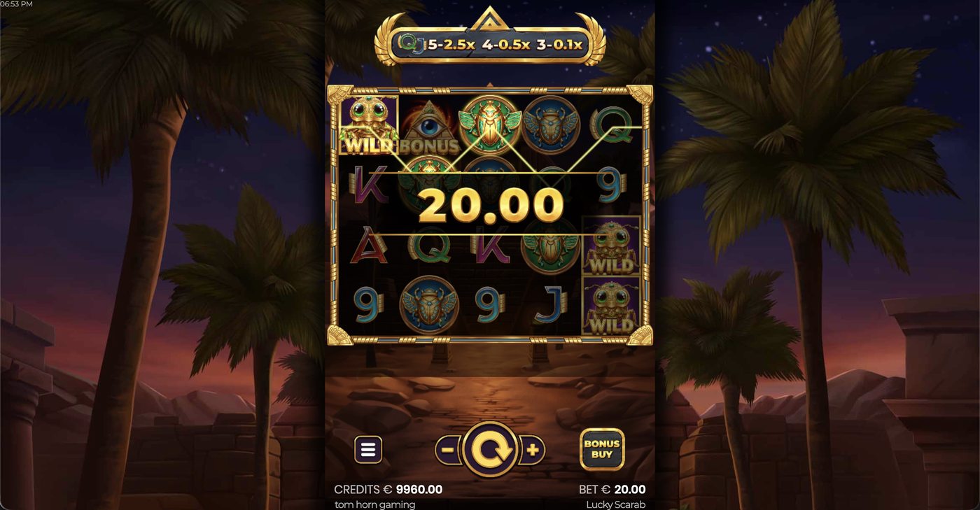 Lucky Scarab: image of winning