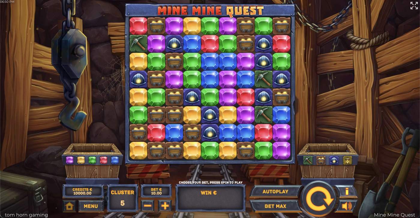 Mine Mine Quest: image of main menu