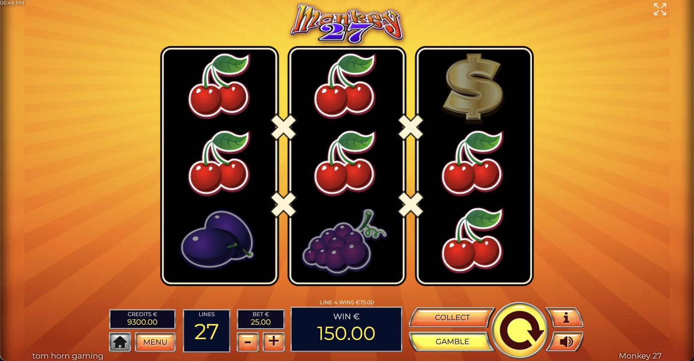Monkey 27: image of winning