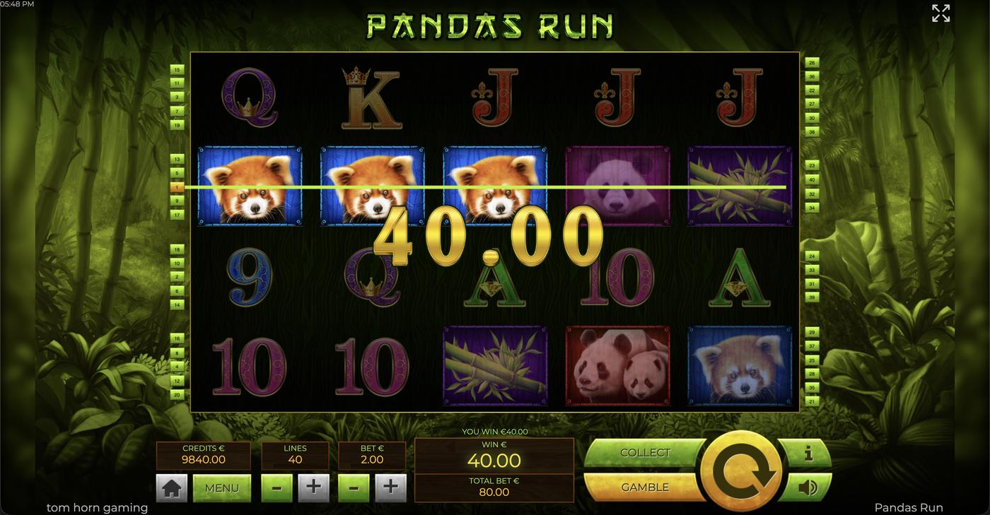 Pandas Run: image of winning