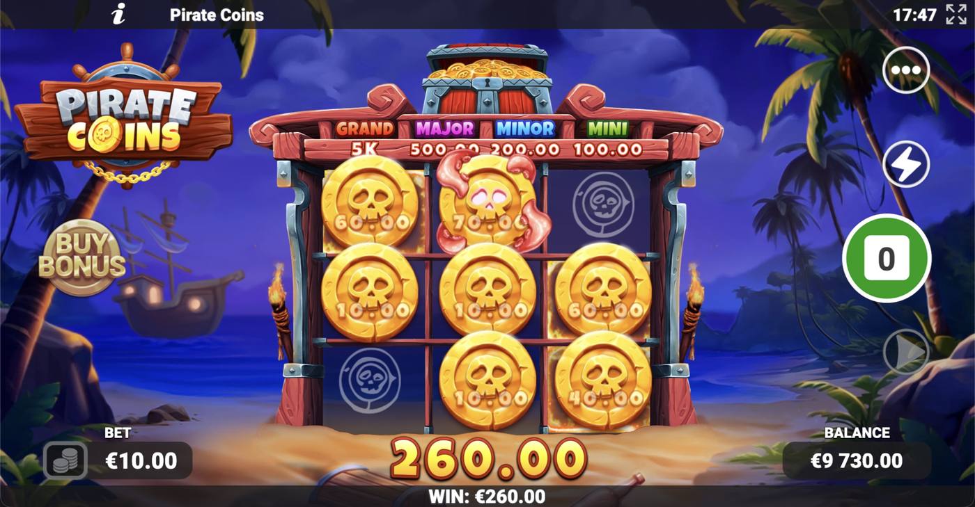 Pirate Coins: image of winning