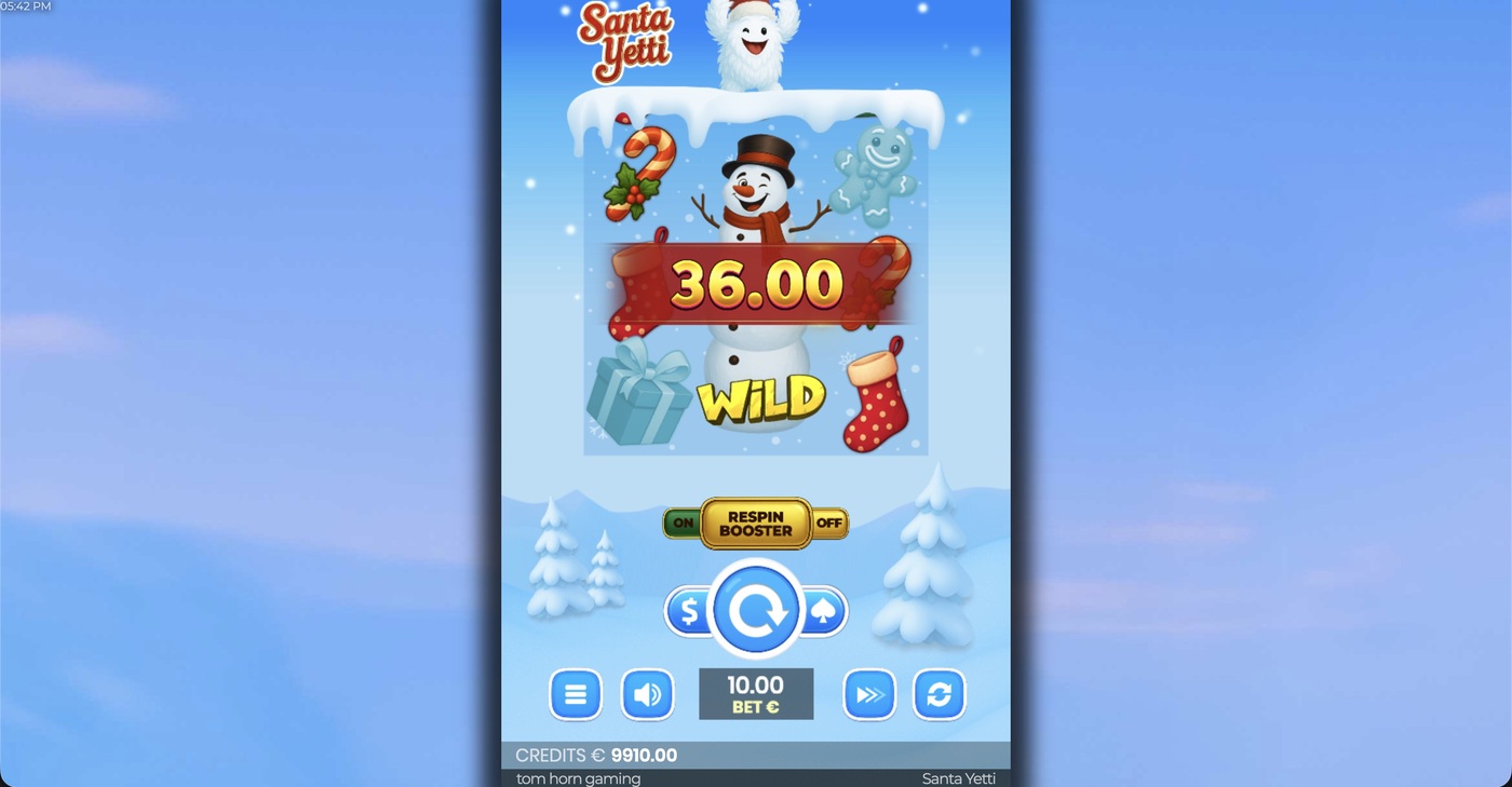 Santa Yetti: image of winning