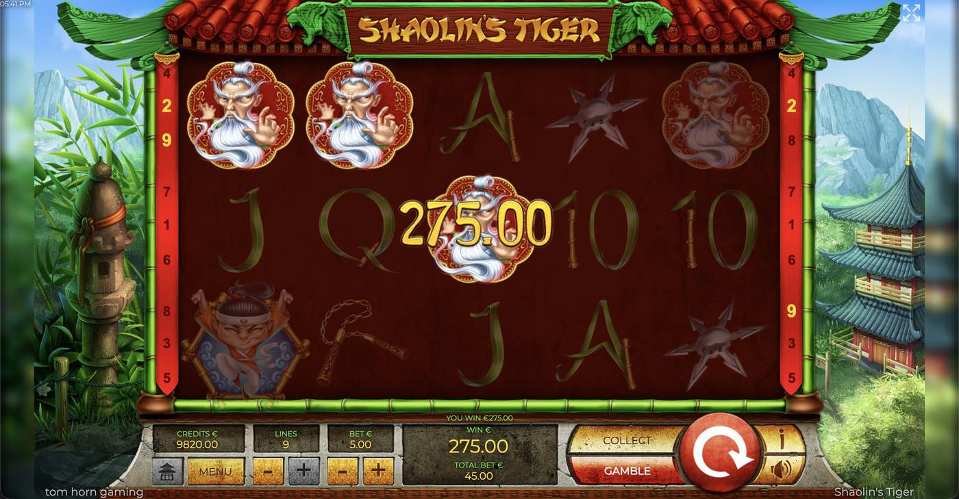 Shaolin's Tiger: image of winning
