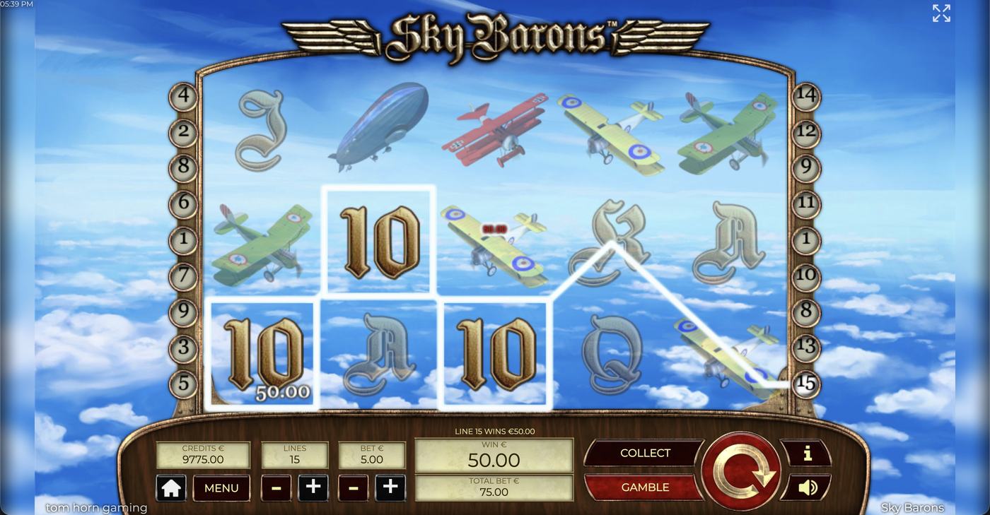 Sky Barons: image of winning