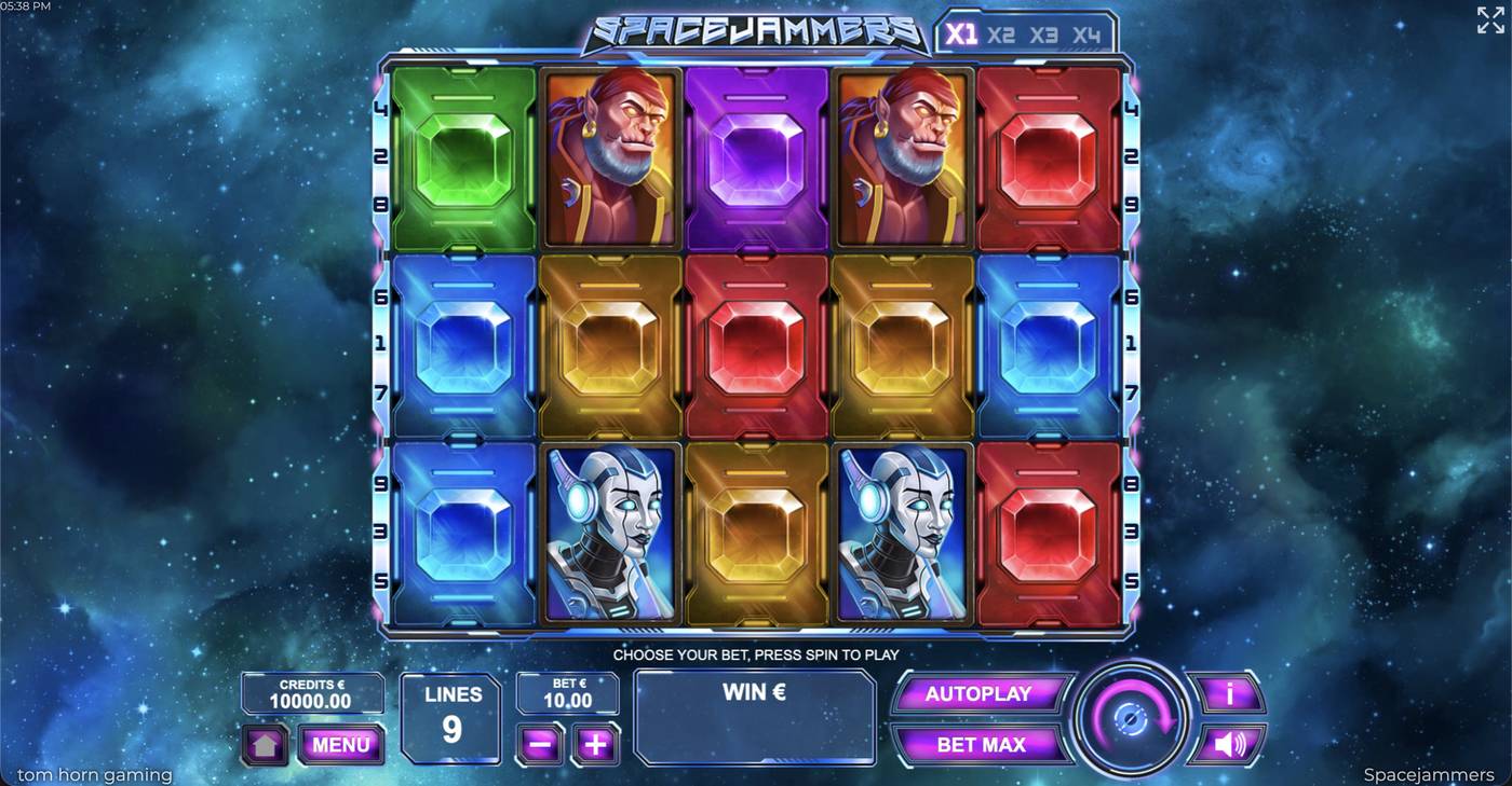 Spacejammers: image of main menu