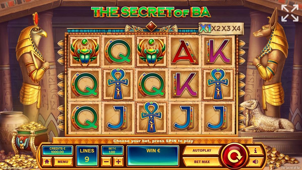 The Secret of Ba: image of main menu