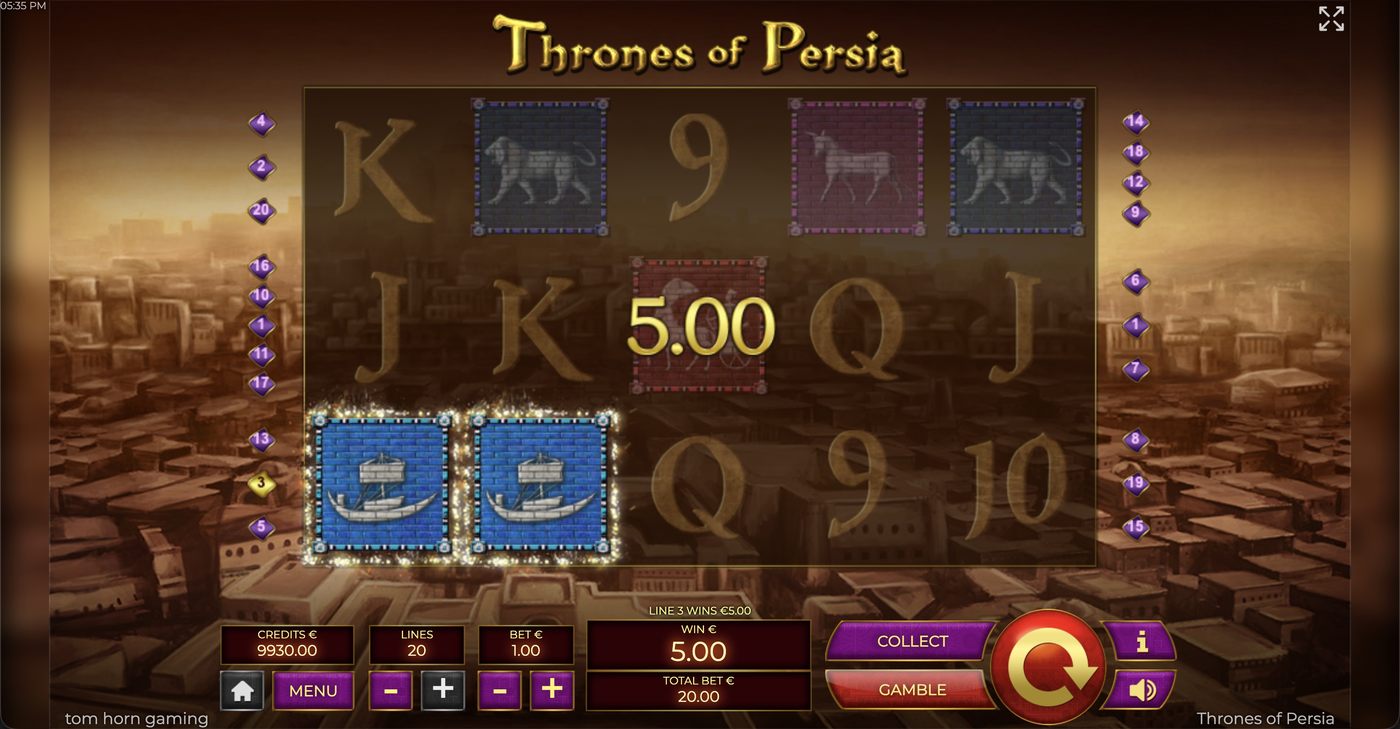 Thrones of Persia: image of winning