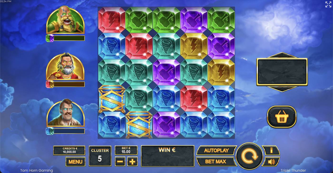 Triple Thunder: image of main menu