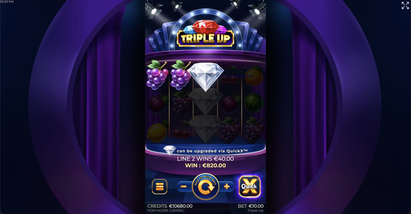 Triple Up: image of winning