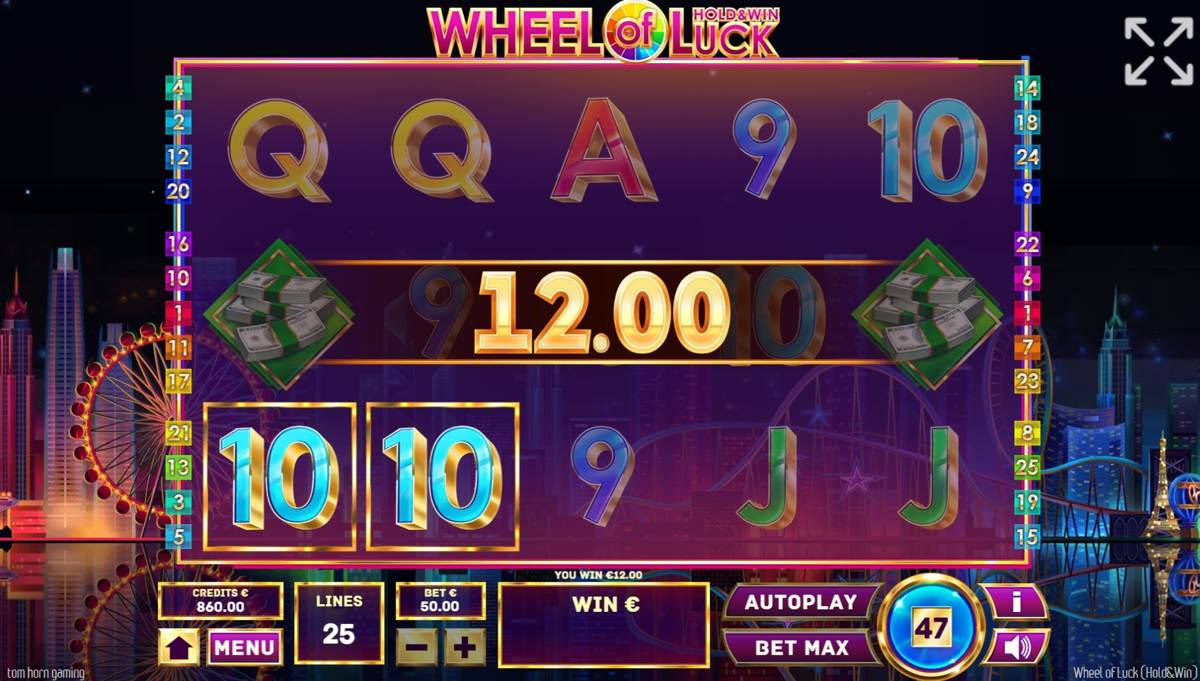 Wheel of Luck Hold and Win: image of winning