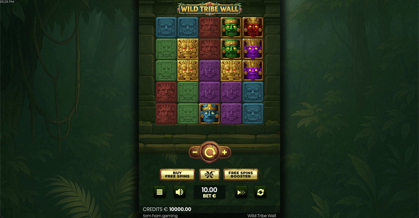 Wild Tribe Wall: image of main menu